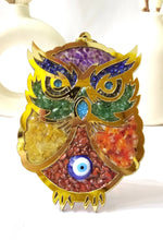 Crystal Wooden Owl Hanging