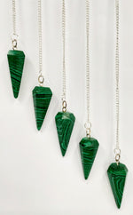 Synthetic Malachite Pendulum