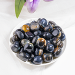 Blue Tiger Eye Tumbled Stones