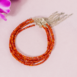 Orange Crystal Anklet