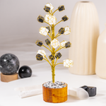 Selenite & Black Tourmaline Tree – Home and Office Décor