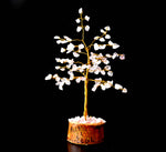 100 Chips Rose Quartz Crystal Tree