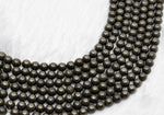 Pyrite Round Beads