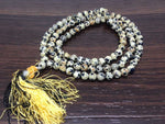 One (1) Natural 6mm Dalmatian Jasper Mala With 108 Prayer Beads For Mediation Dalmatian Jasper Jap Mala ~ JP122