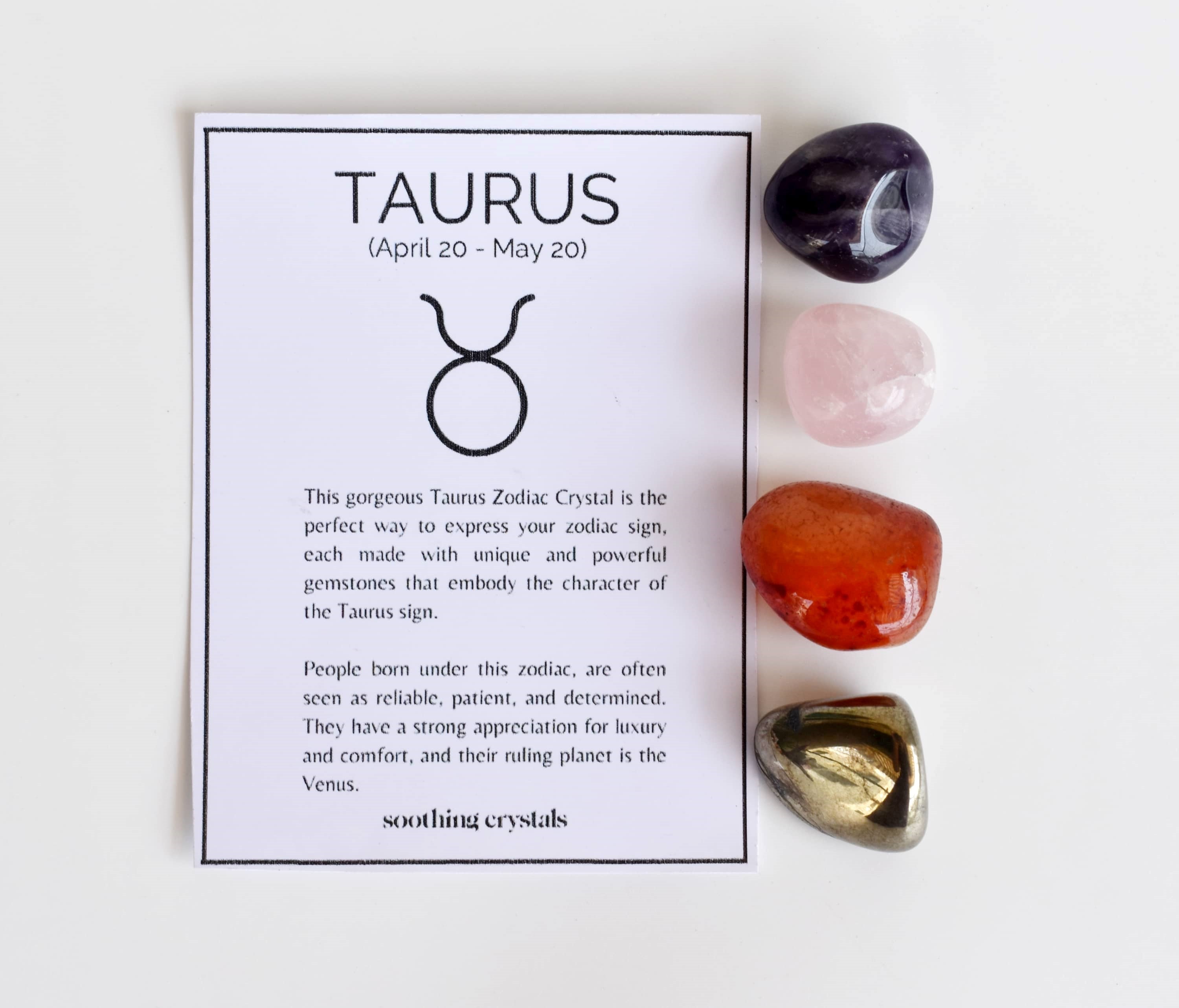Taurus Crystals & Stones