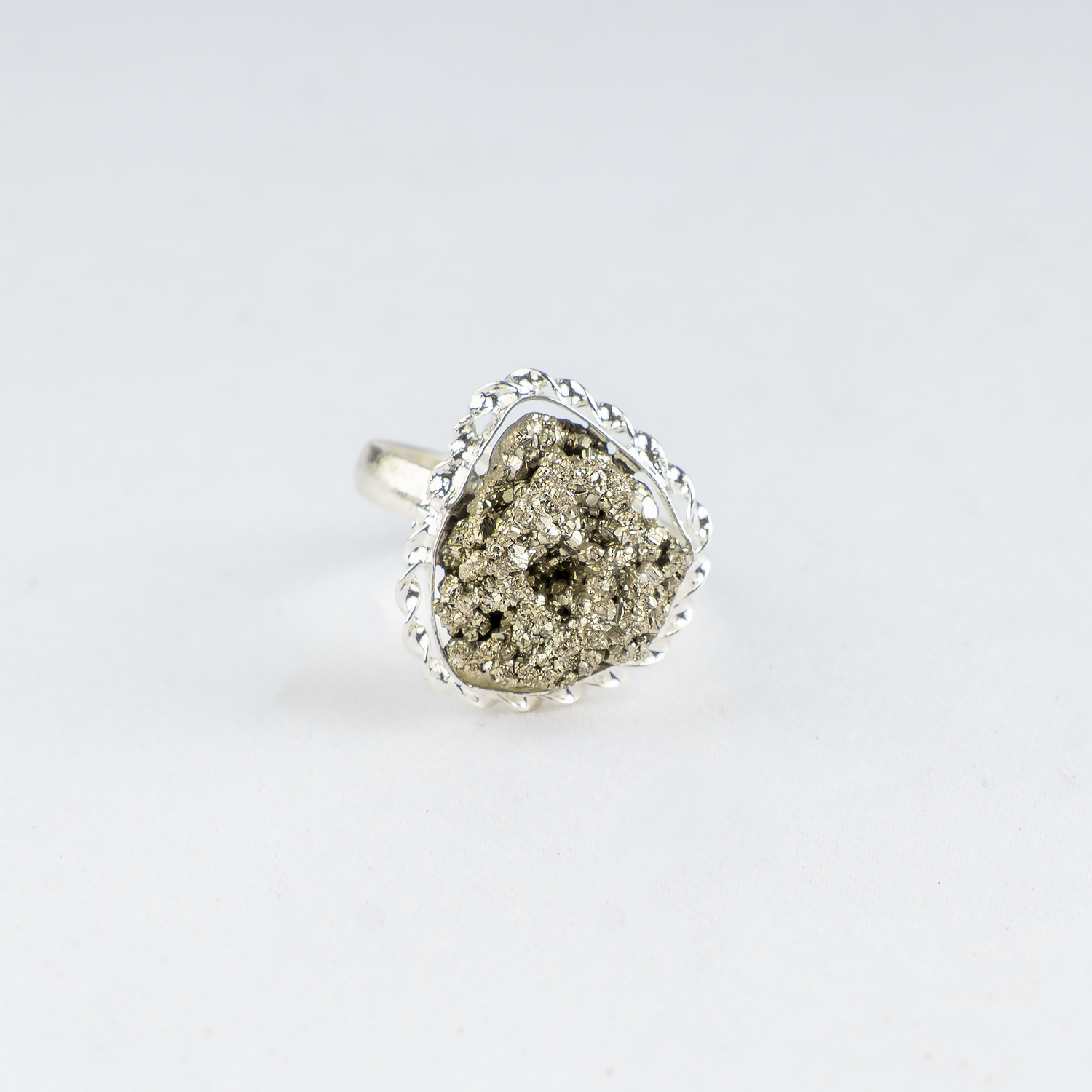 Pyrite Ring – Natural Stone Ring for Everyday Wear