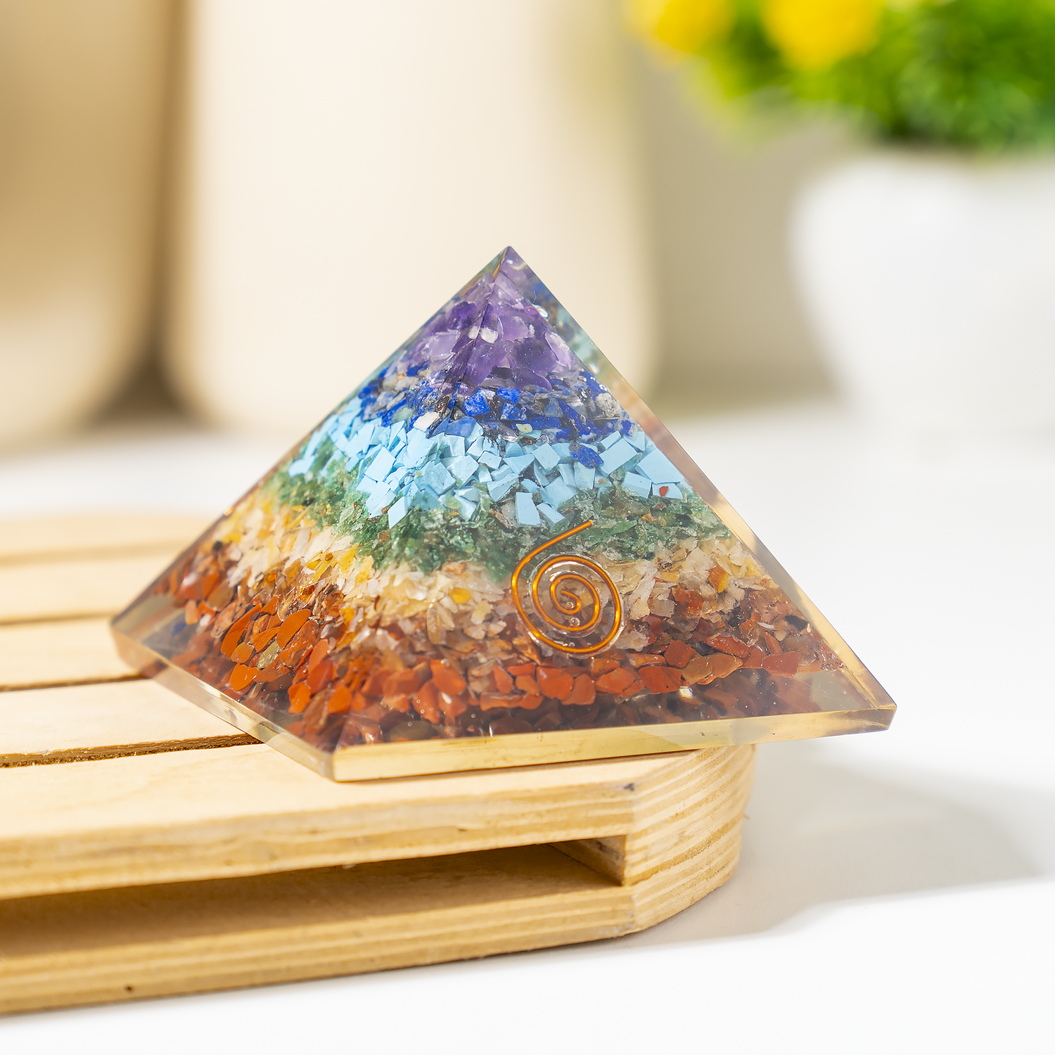 7 Chakra Orgone Pyramid