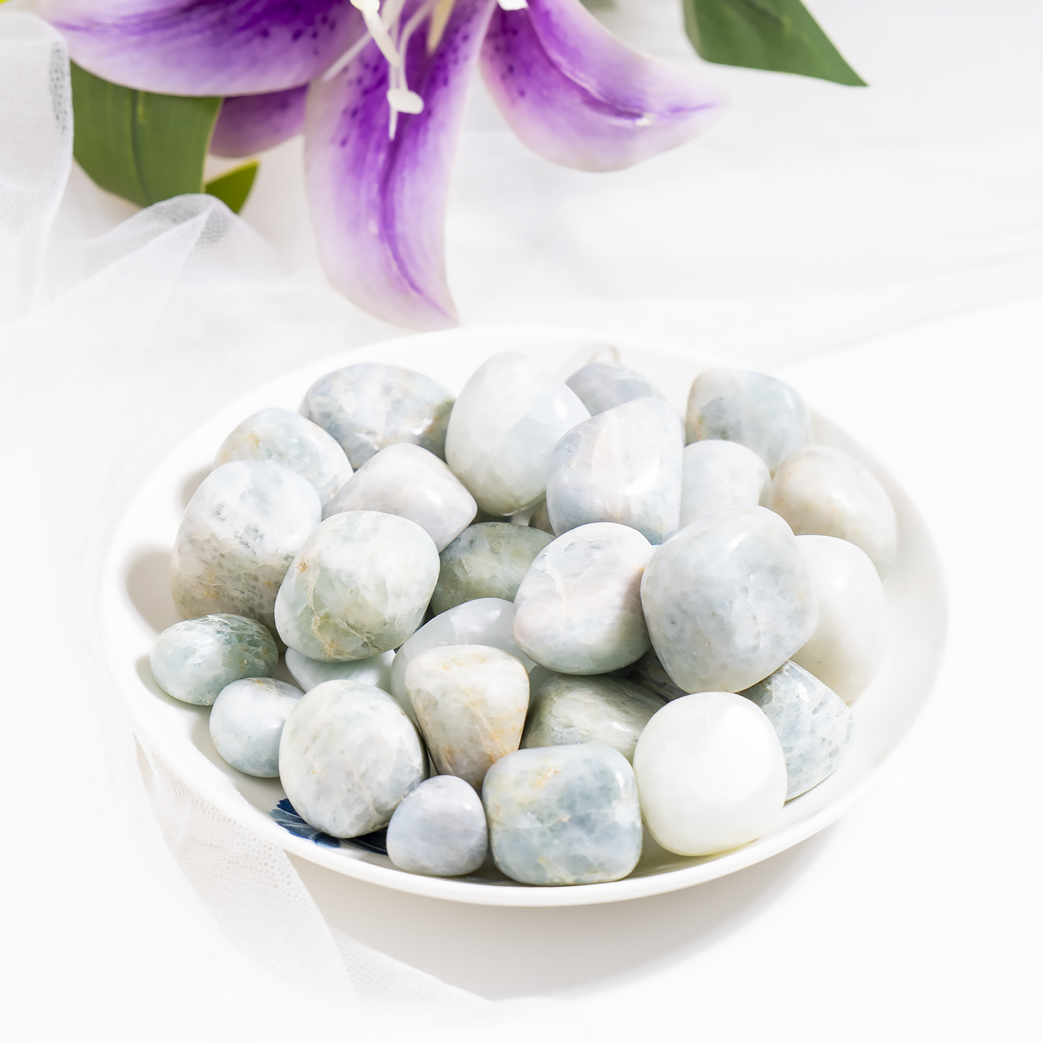 Aquamarine Tumbled Stones