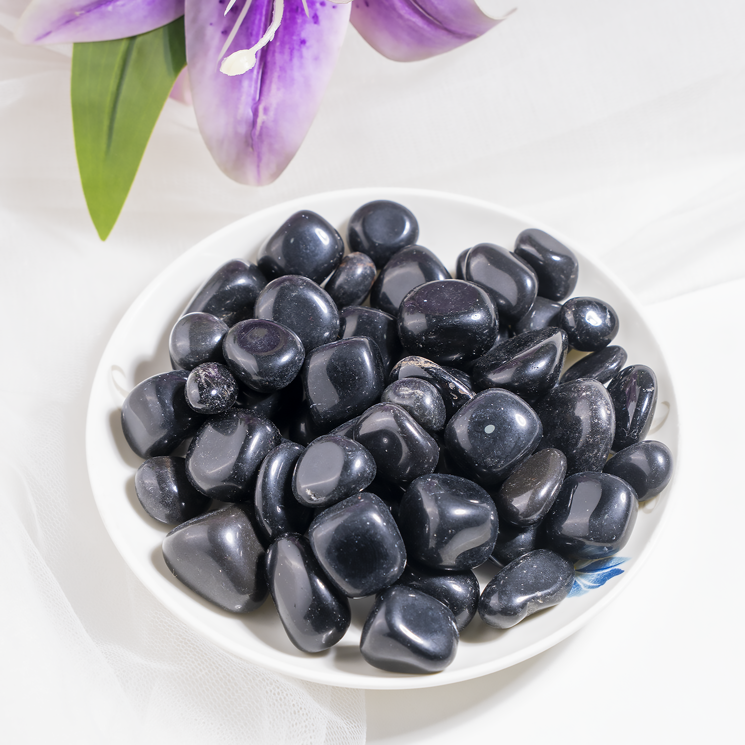 Black Obsidian Tumbled Stones