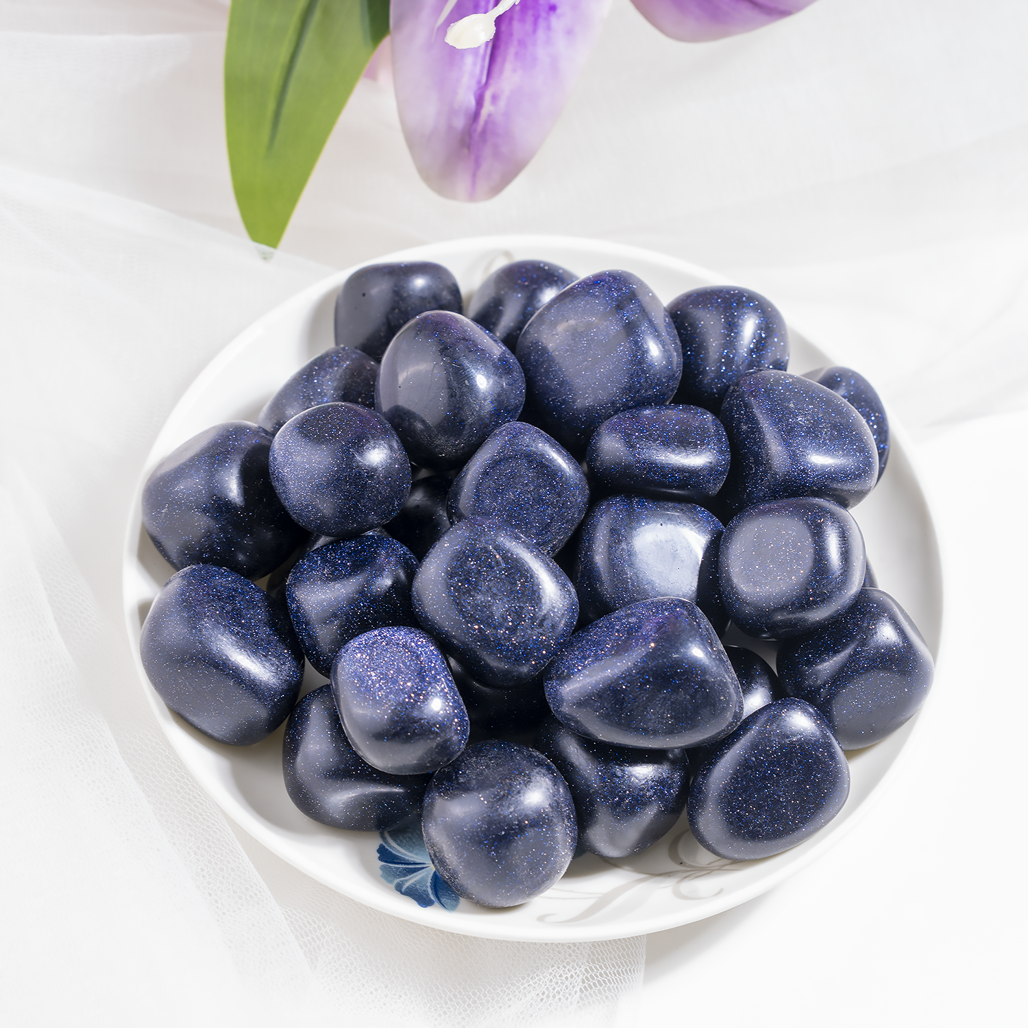 Blue Sandstone Tumbled Stones