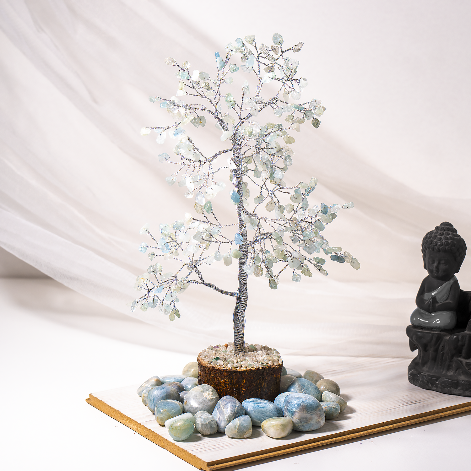 300 Chips Aquamarine Tree