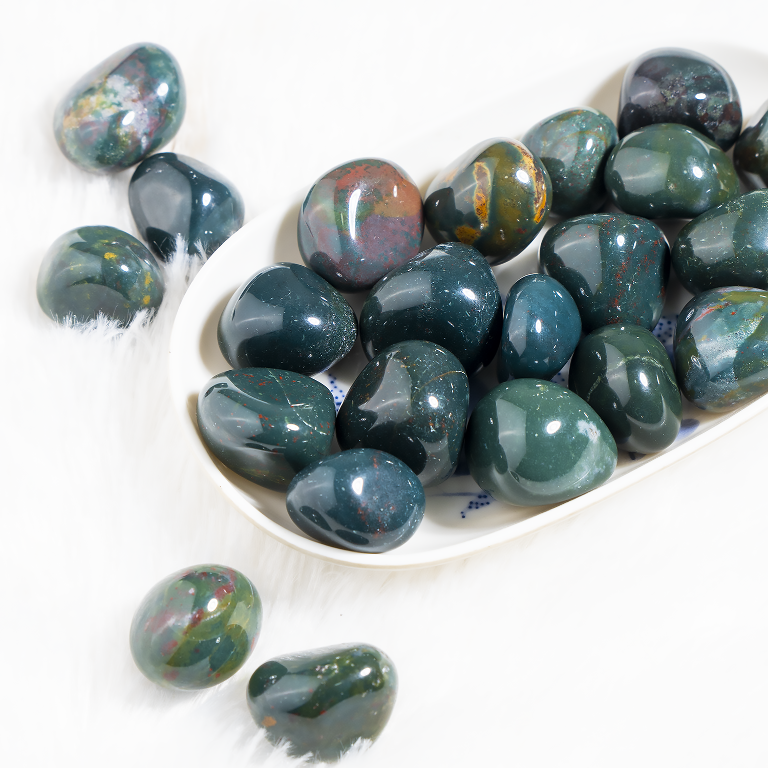 Bloodstone Tumbled Stones