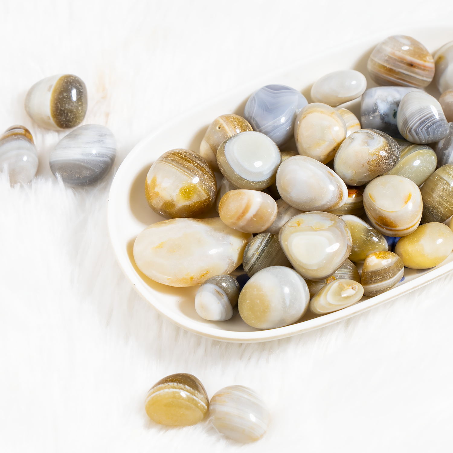 Botswana Agate Tumbled Stones