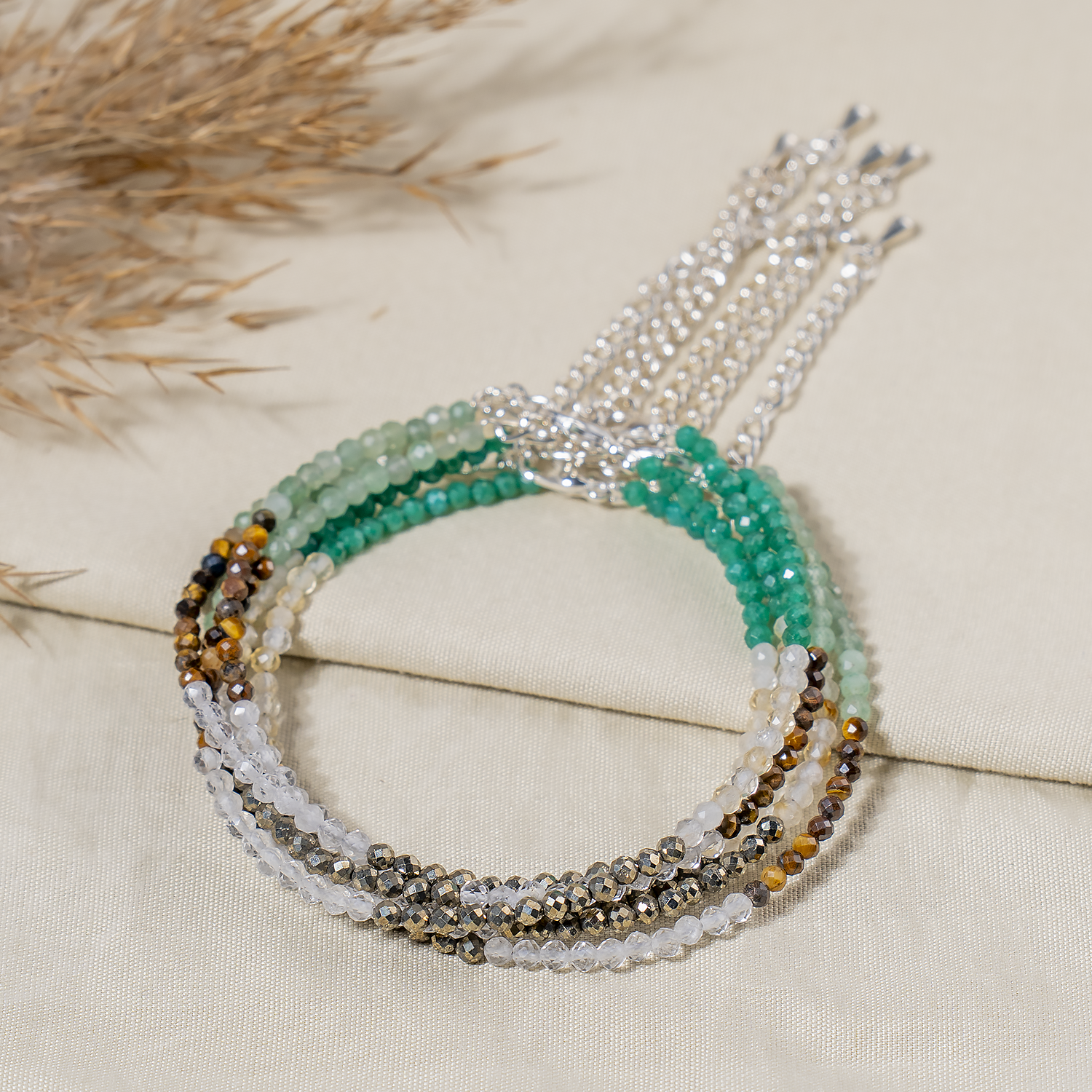 Dhan Yog Crystal Anklet