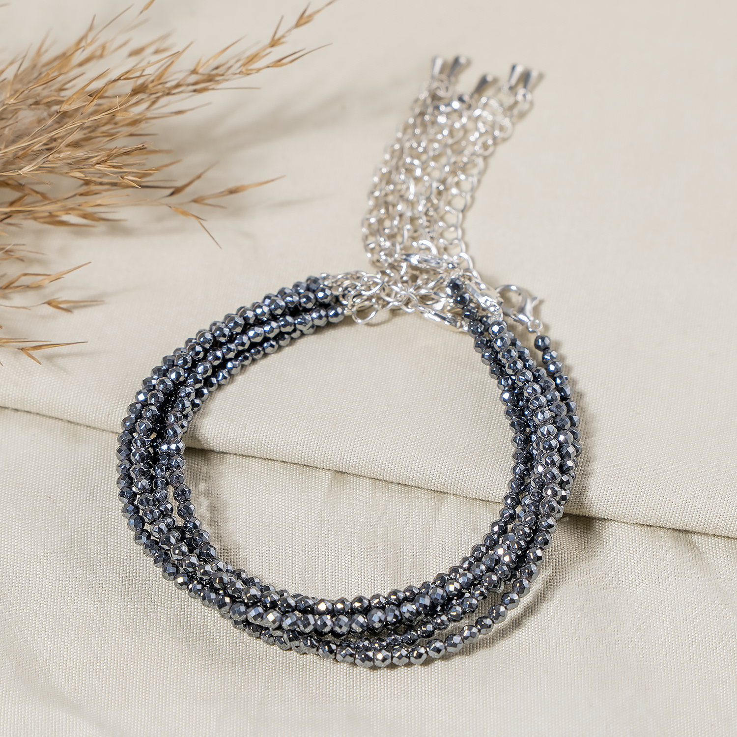 Hematite Crystal Anklet