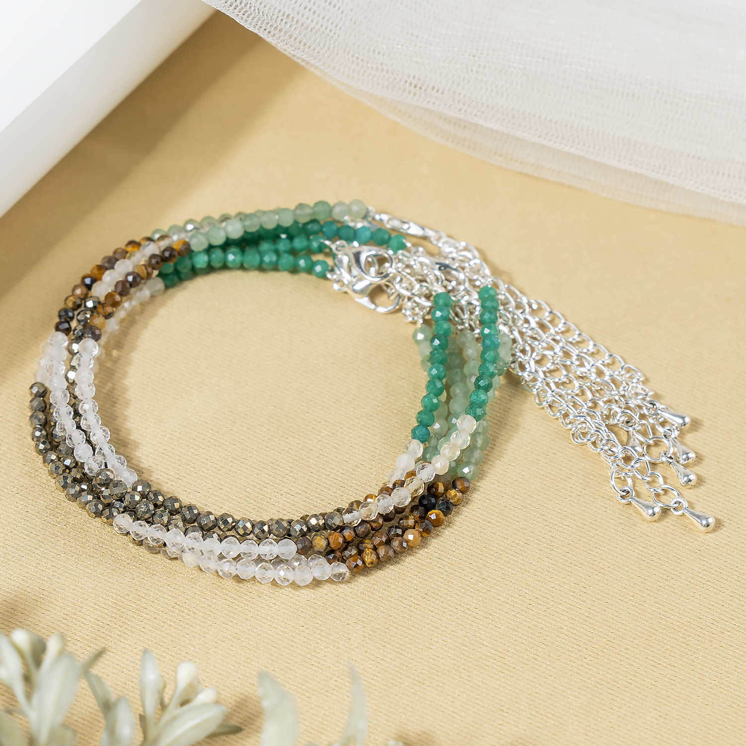 Dhan Yog Crystal Anklet