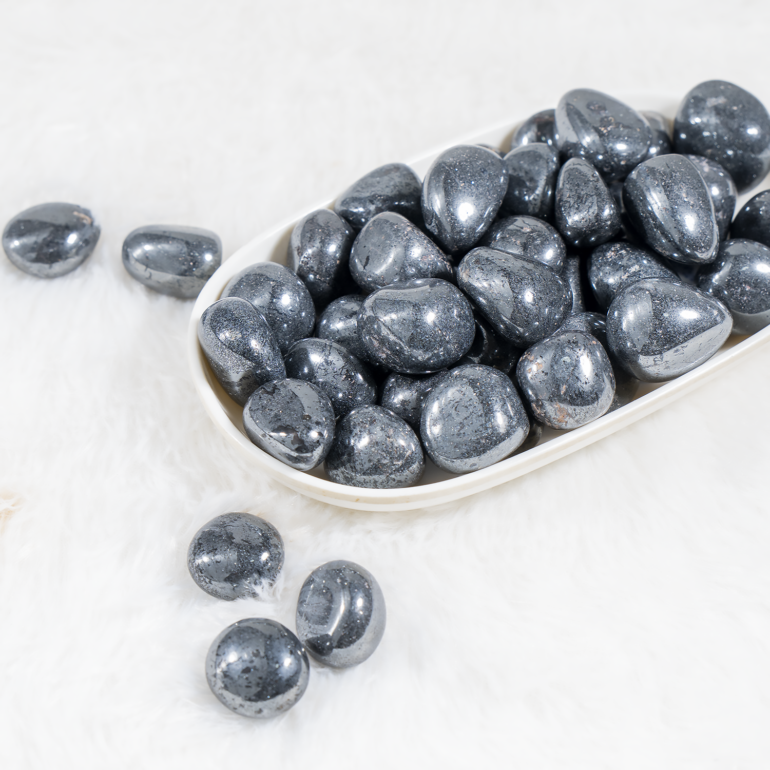 Hematite Tumbled Stones