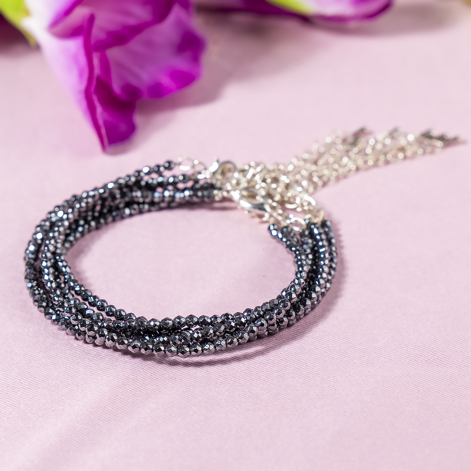 Hematite Crystal Anklet