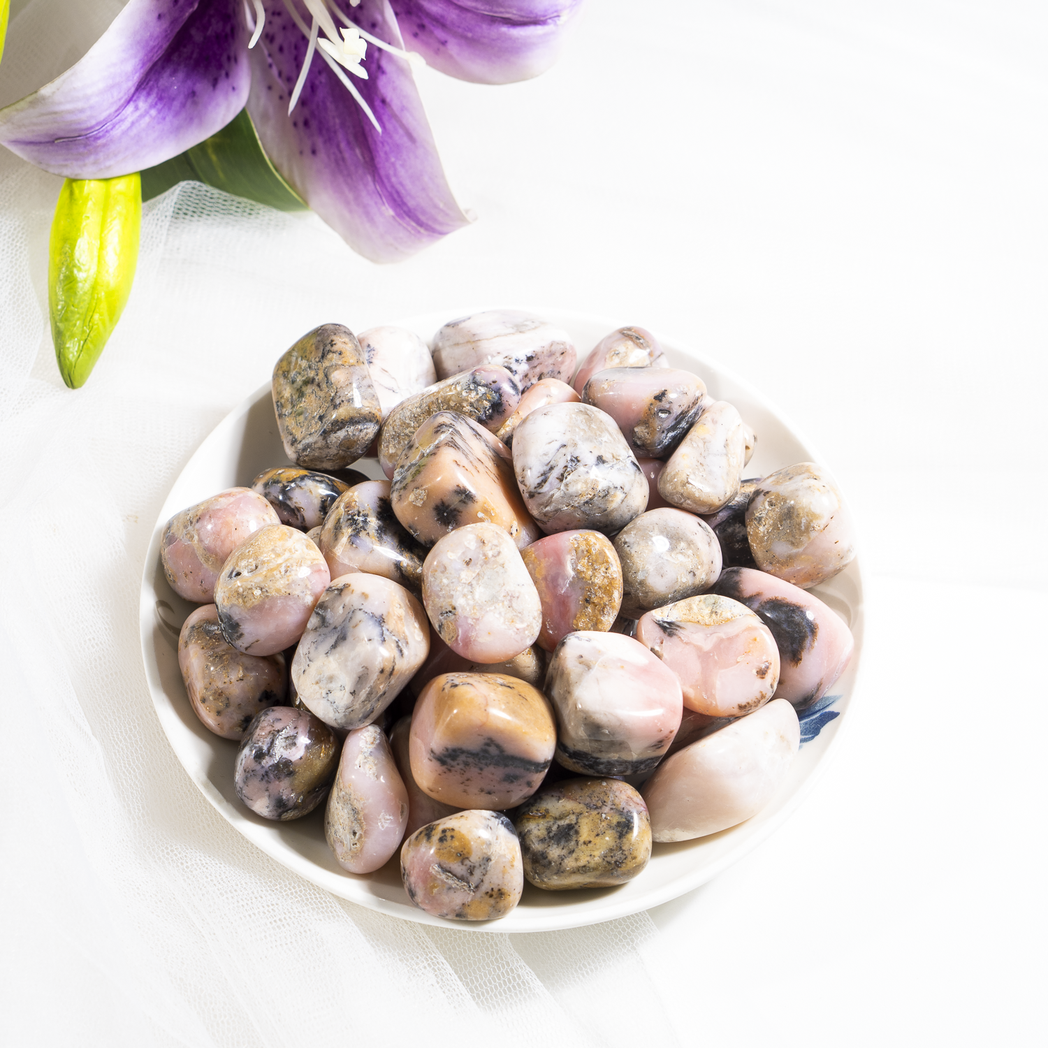 Pink Opal Tumbled Stones