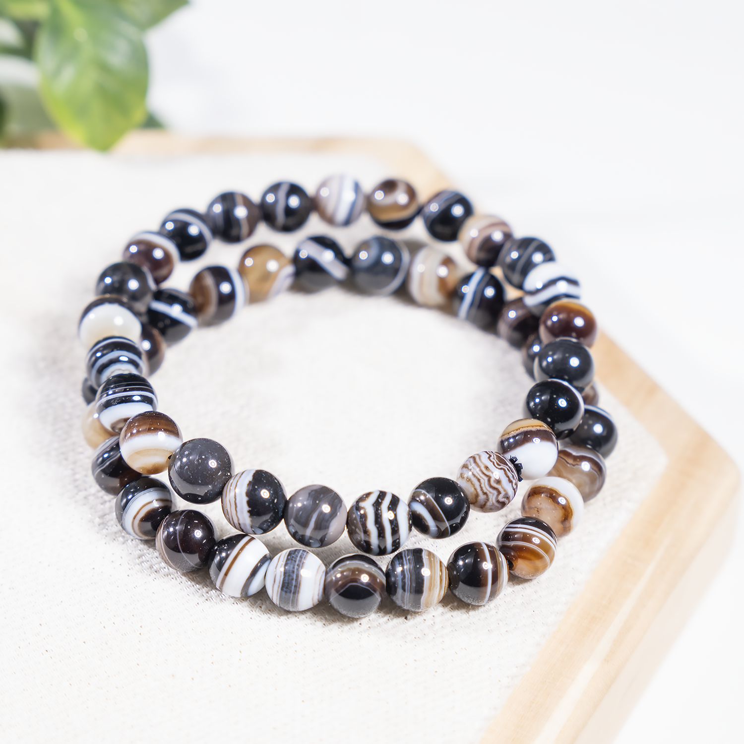Black Sulemani Agate Bracelet