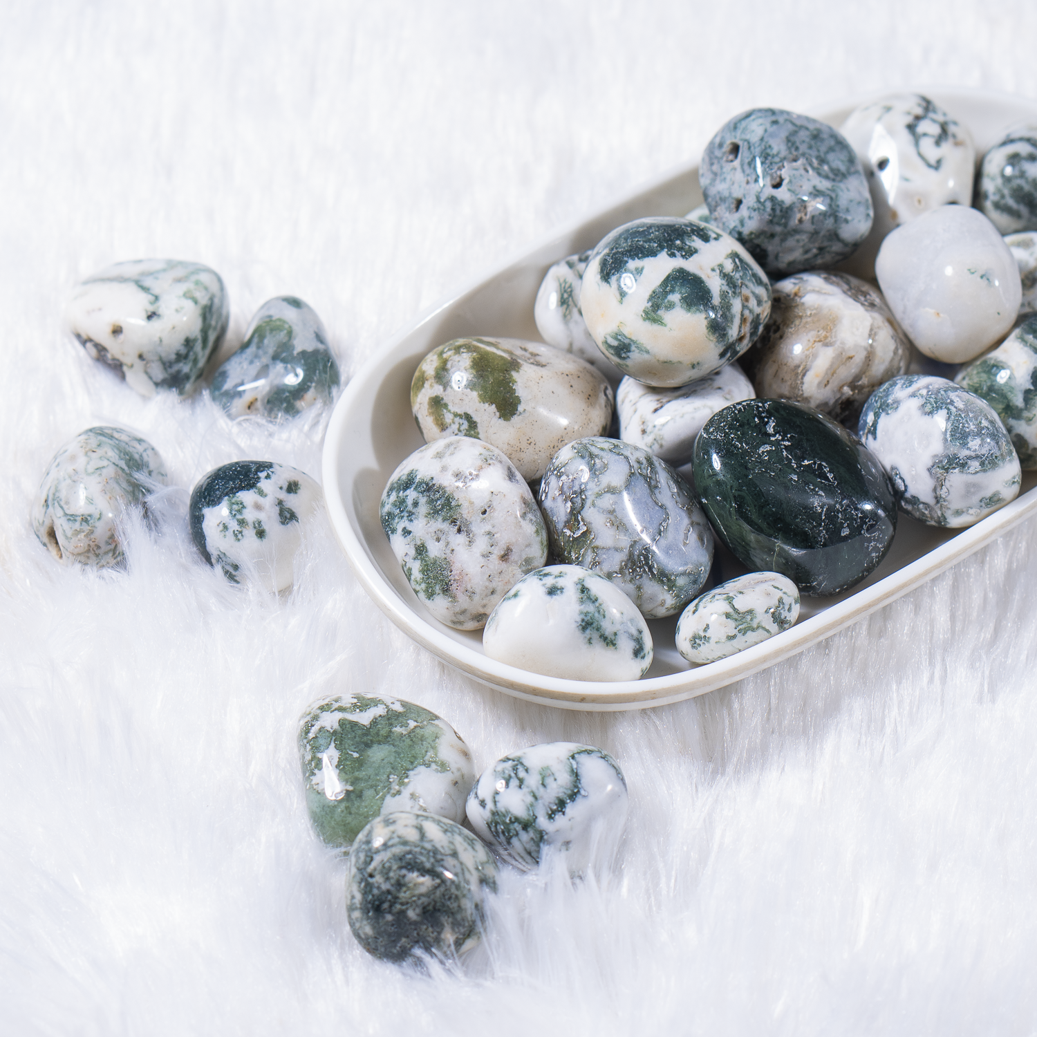 Tree Agate Tumbled Stones