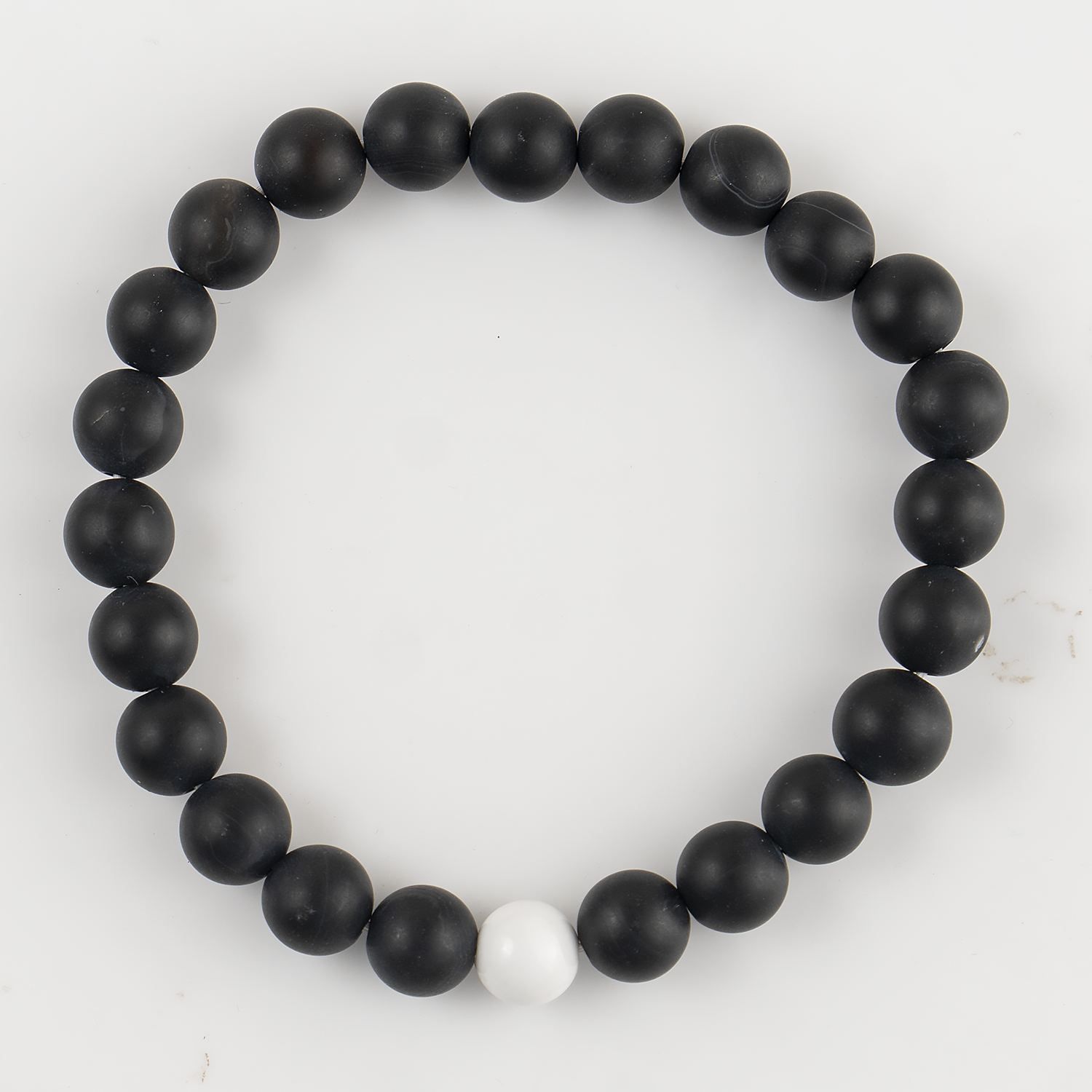 Black Onyx Howlite Bracelets Couple Bracelet