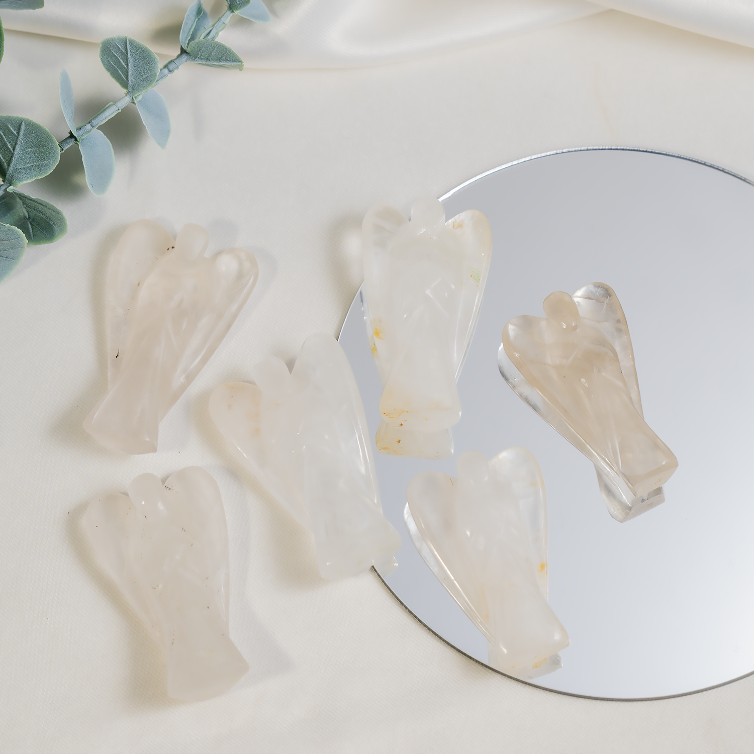 2 inches Crystal Quartz Angels