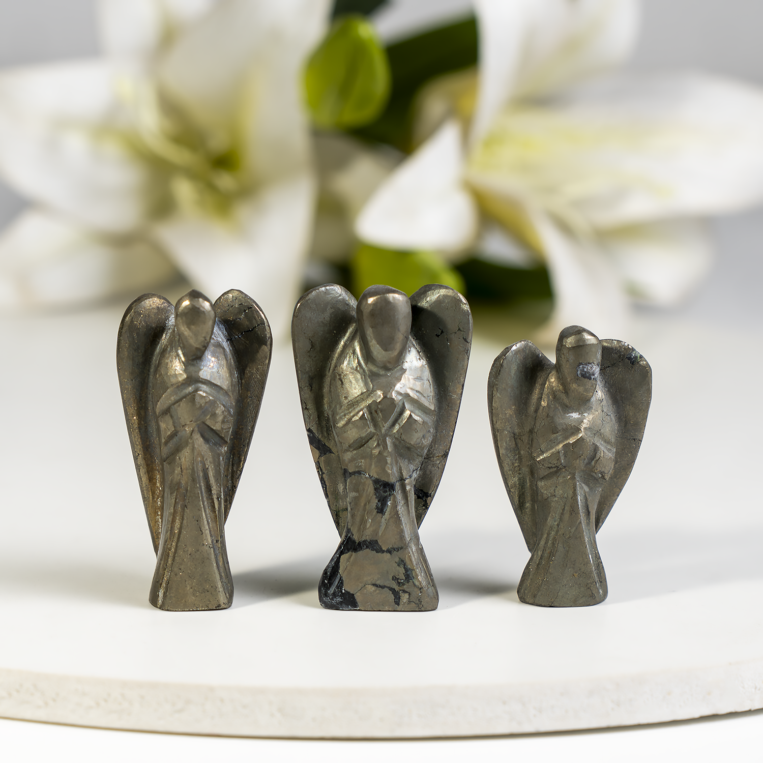 2 inches Pyrite Angels