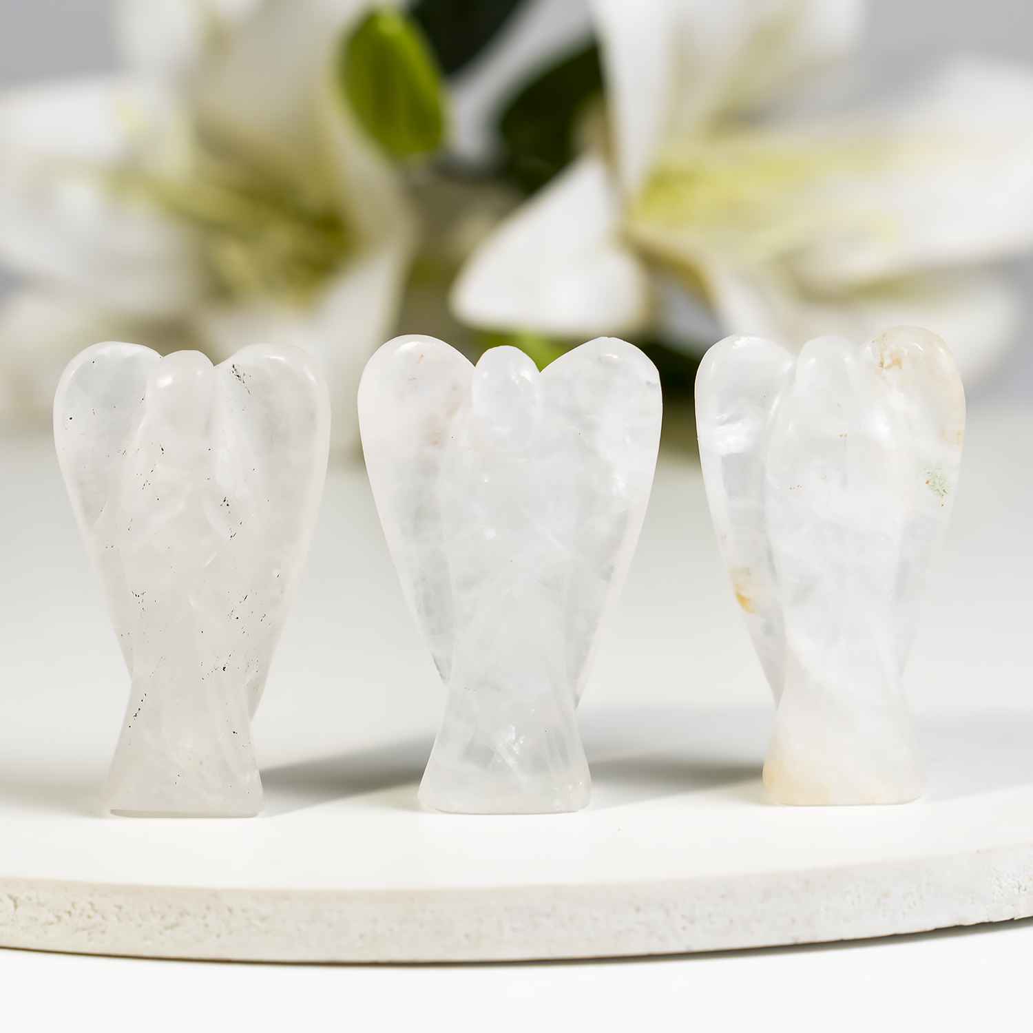 2 inches Crystal Quartz Angels