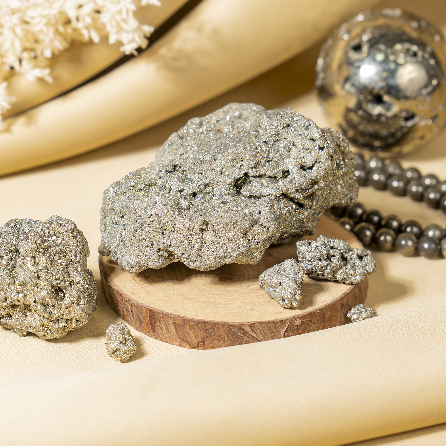 1Pc Pyrite Stone (50-100Gram) | Raw A Quality Pyrite Cluster