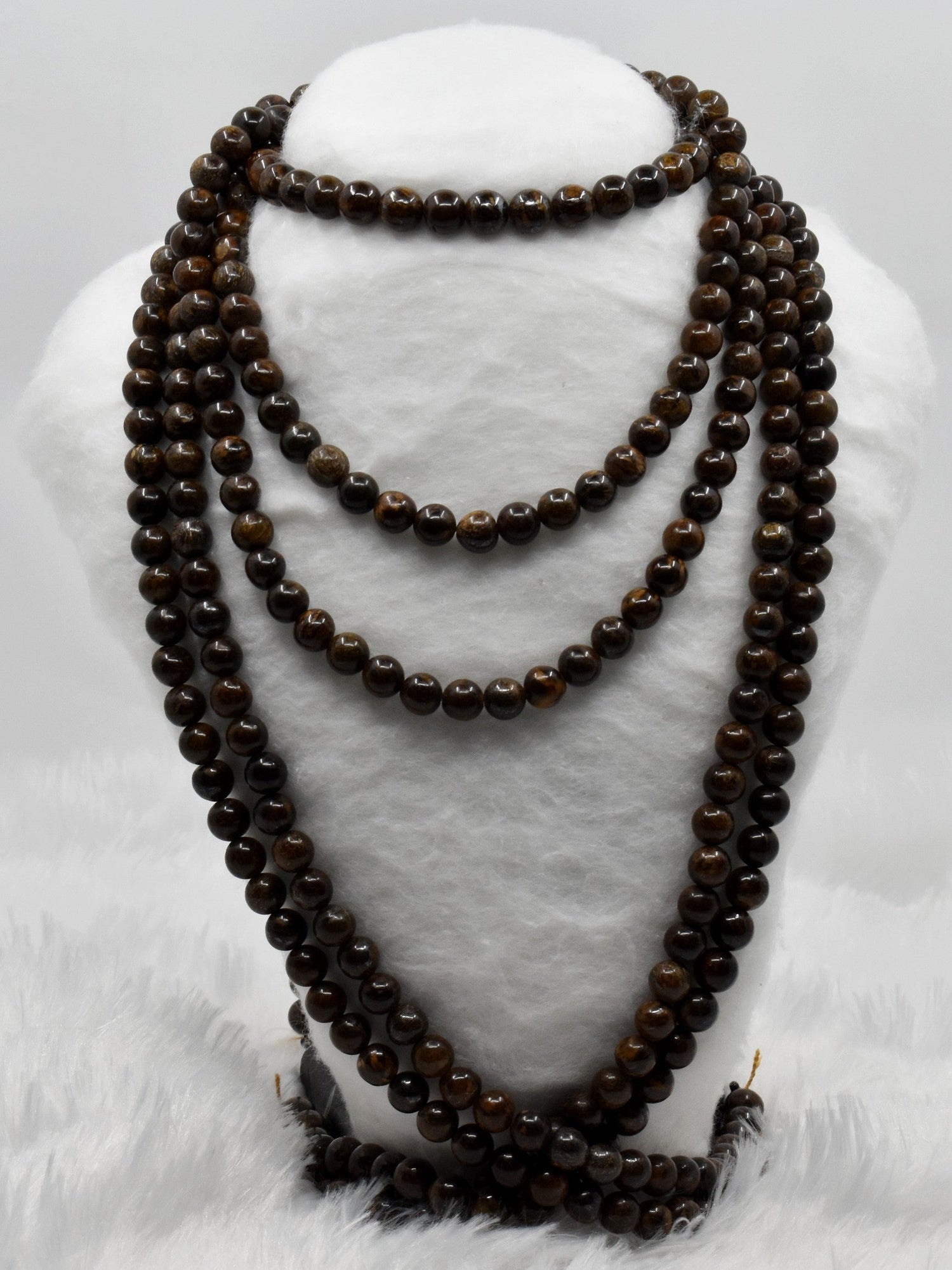 Natural Bronzite Round Beads