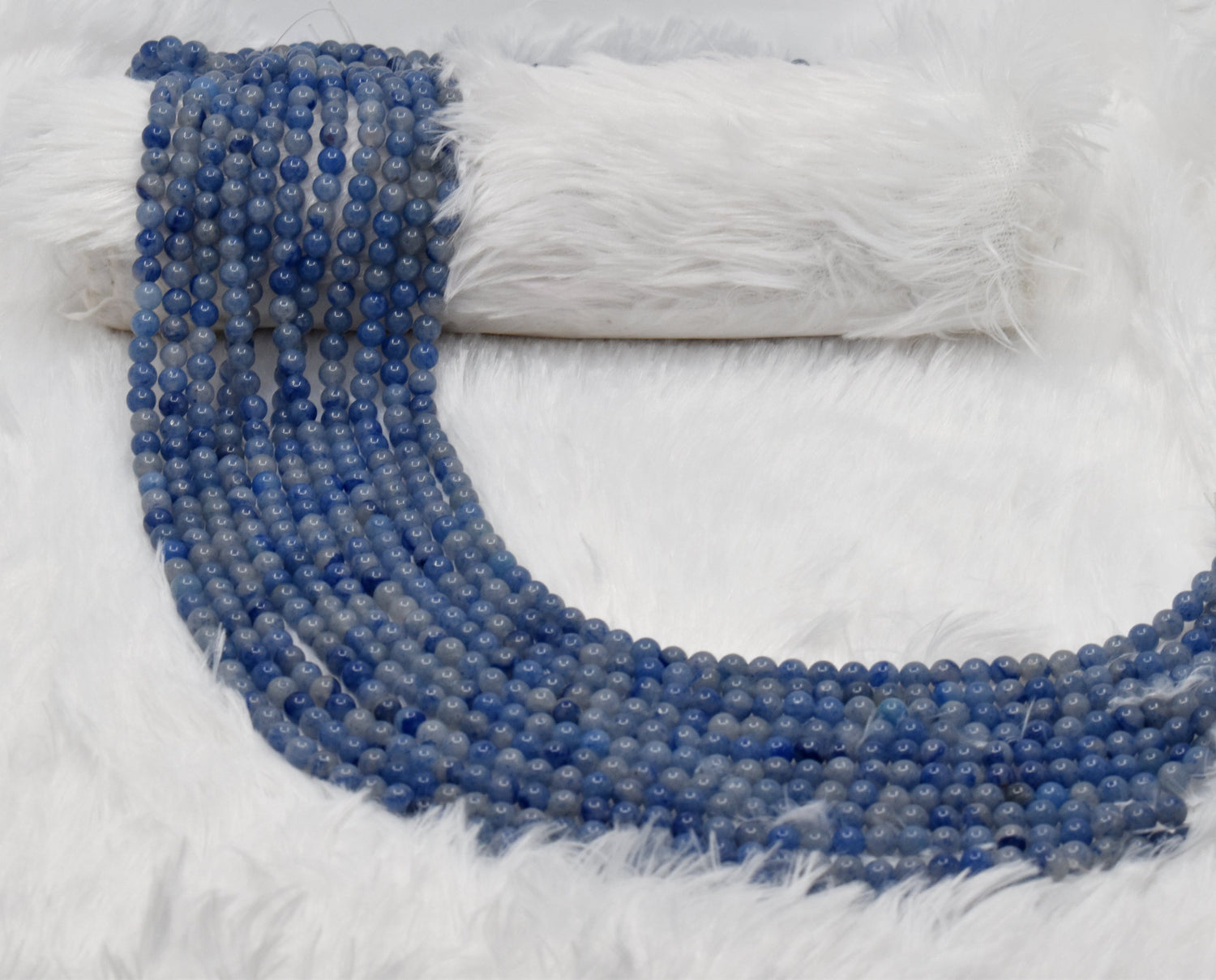 Natural Blue Aventurine Round Beads