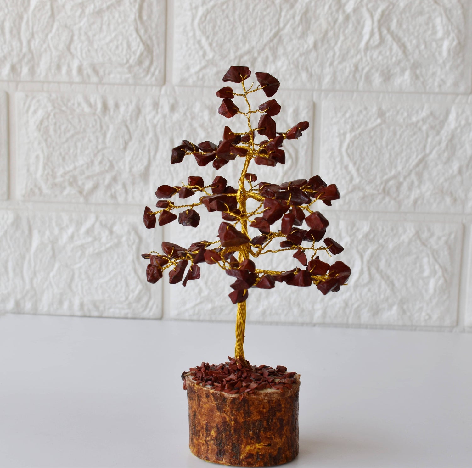 100 Chips Red Jasper Crystal Tree