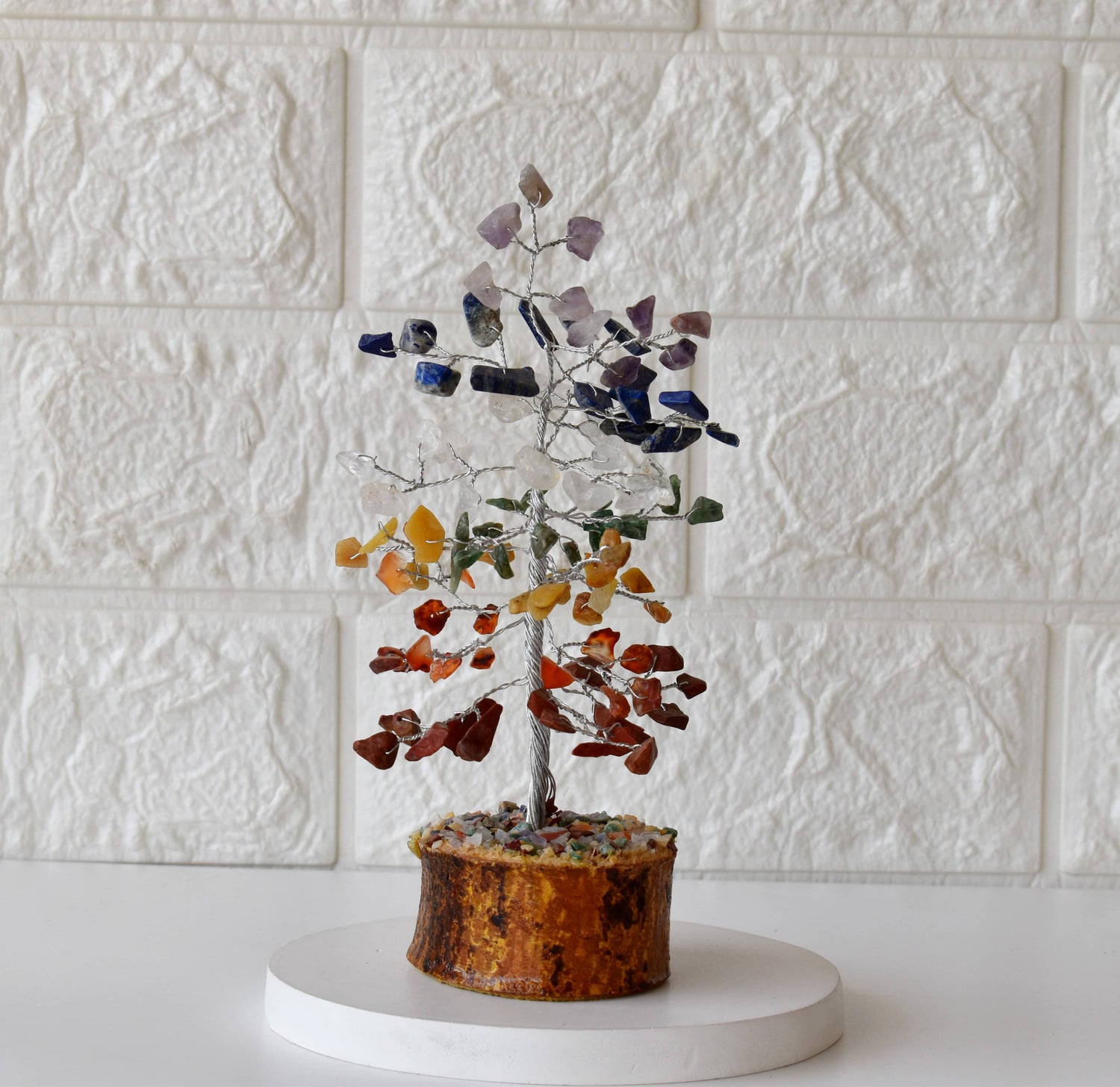 100 Chips 7 Chakra Crystal Tree