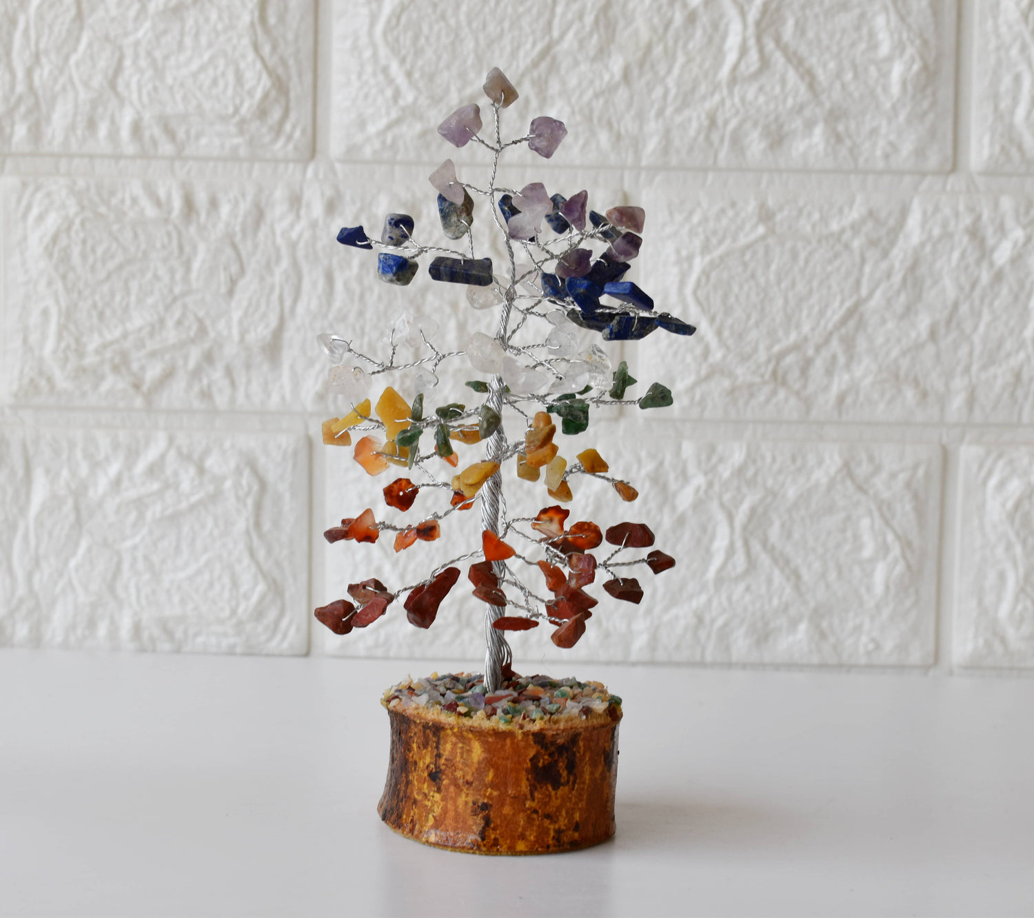100 Chips 7 Chakra Crystal Tree