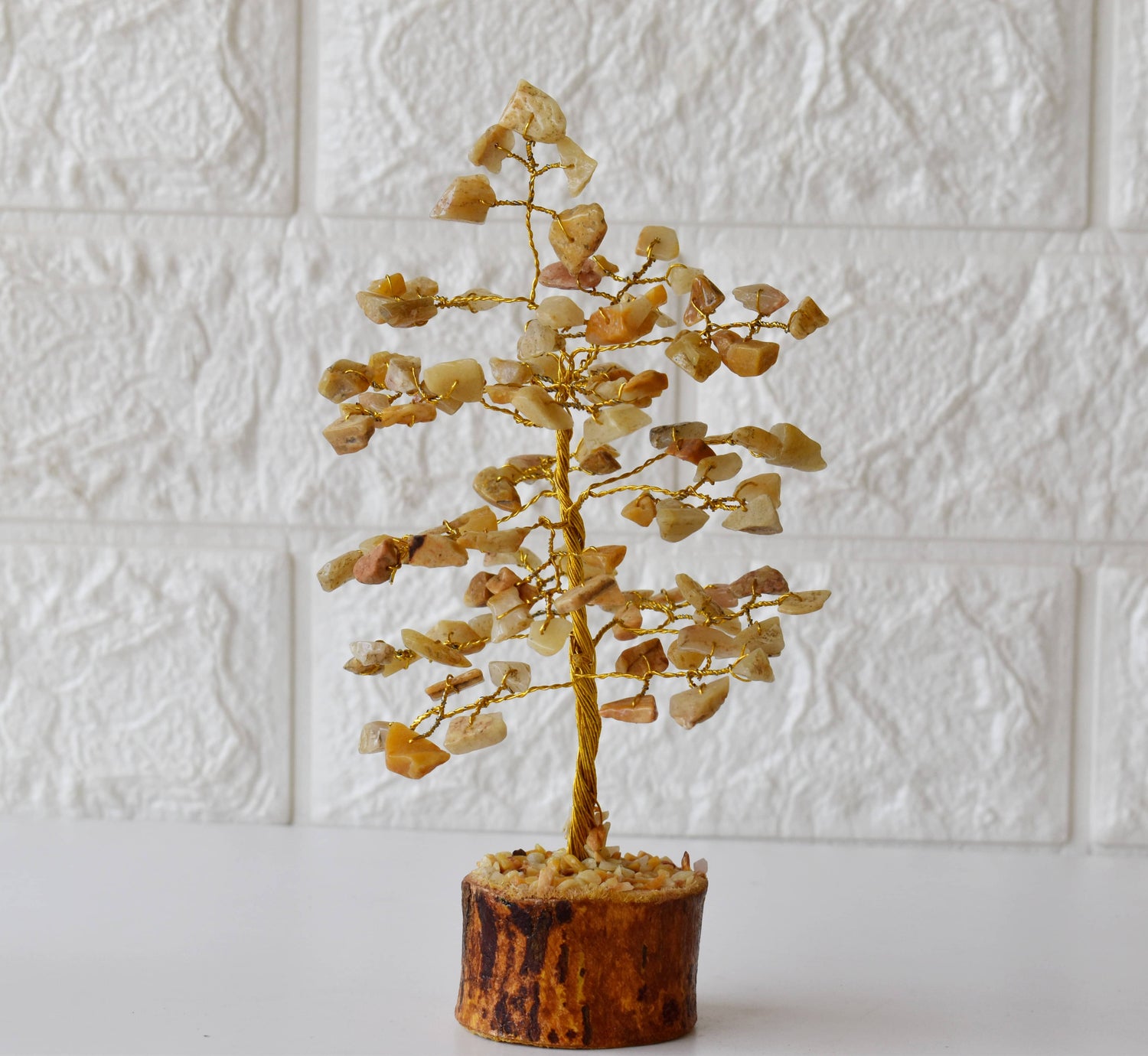 100 Chips Yellow Aventurine Crystal Tree