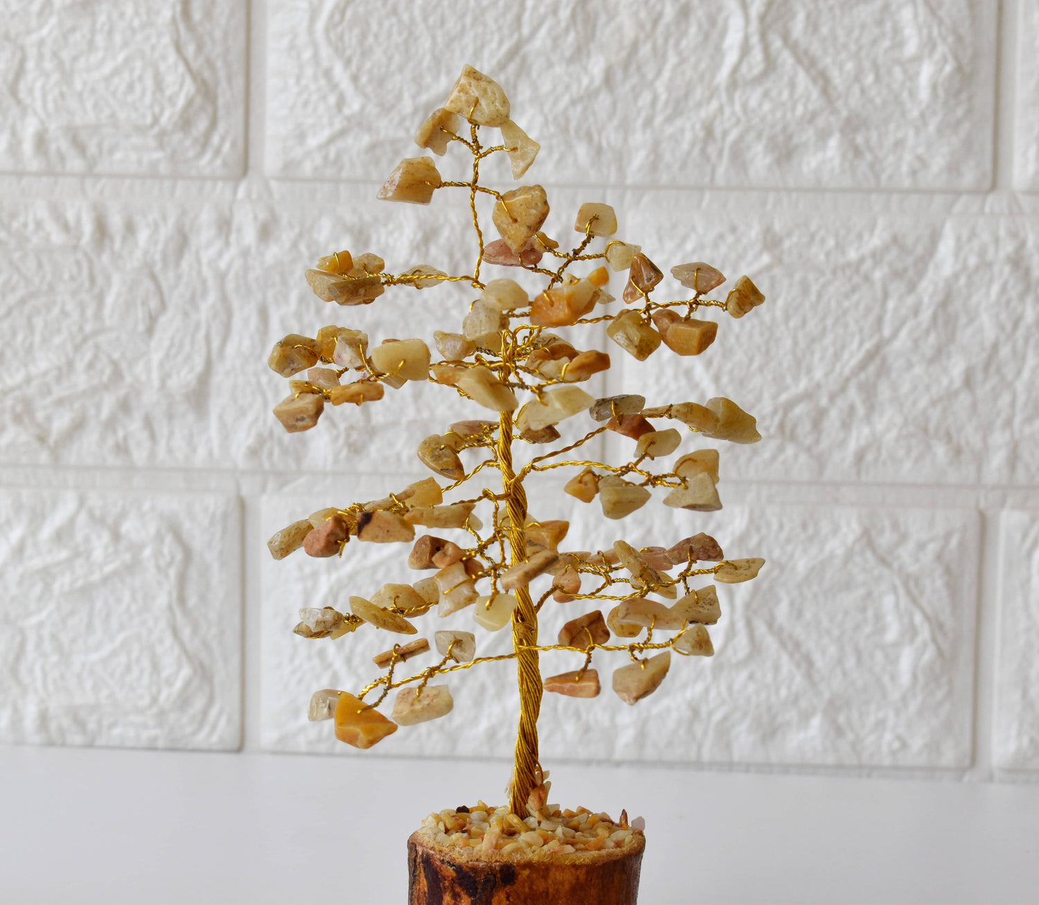 100 Chips Yellow Aventurine Crystal Tree