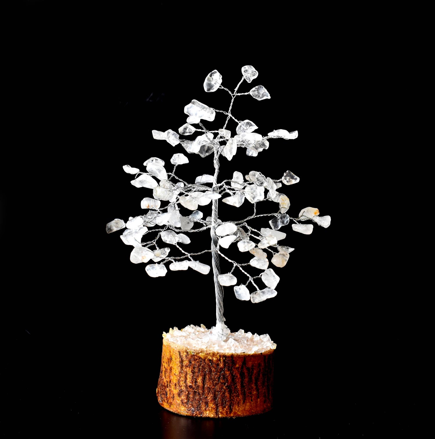 100 Chips Clear Quartz Crystal Tree