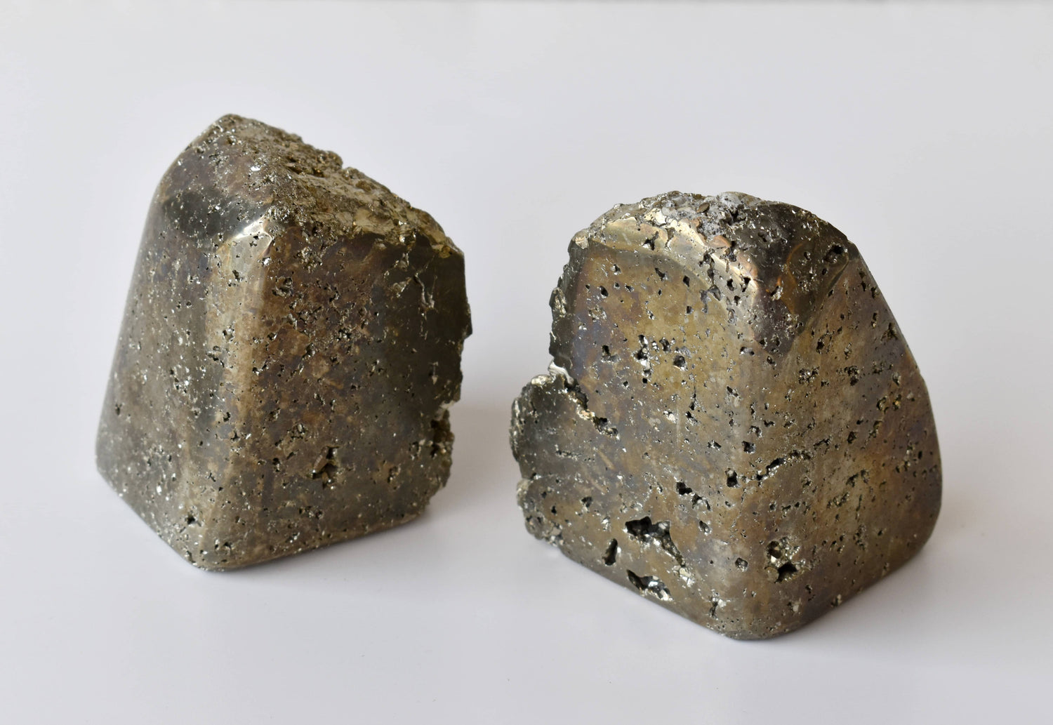 Polished Pyrite Druzy Freeform Crystal