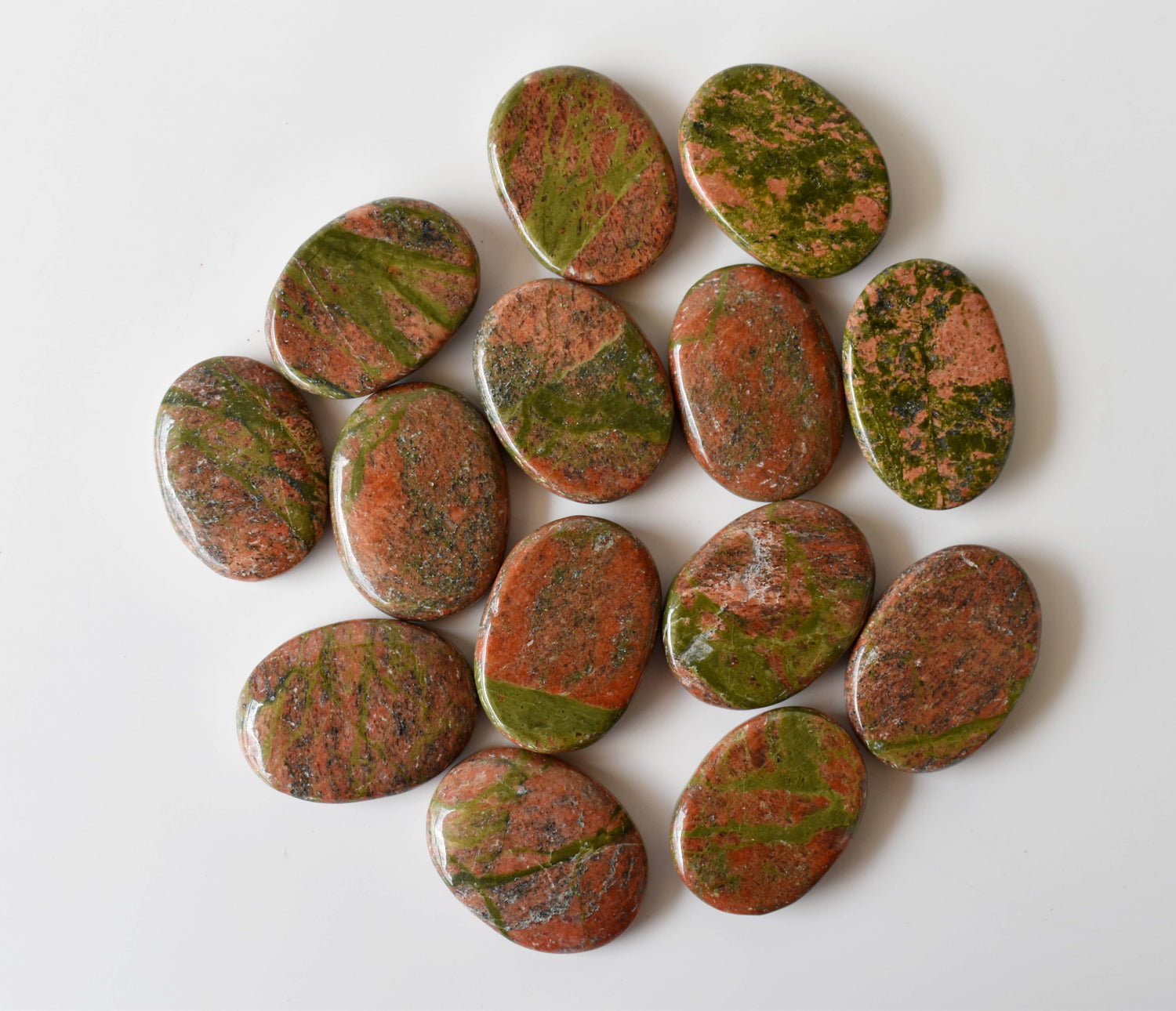 Unakite Pocket Stones