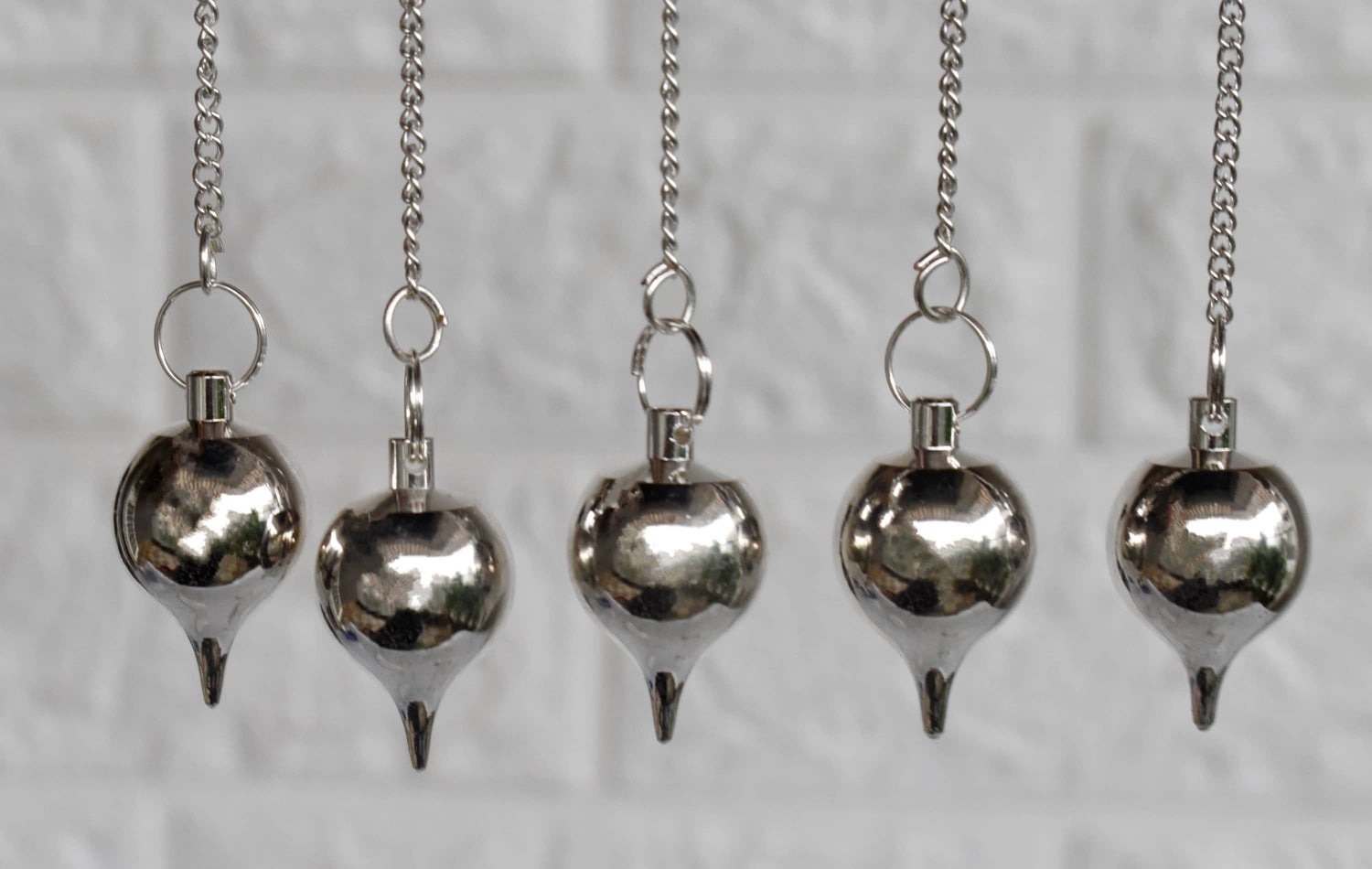 Brass Silver Metal Pendulums, Solid Ball Pendulum