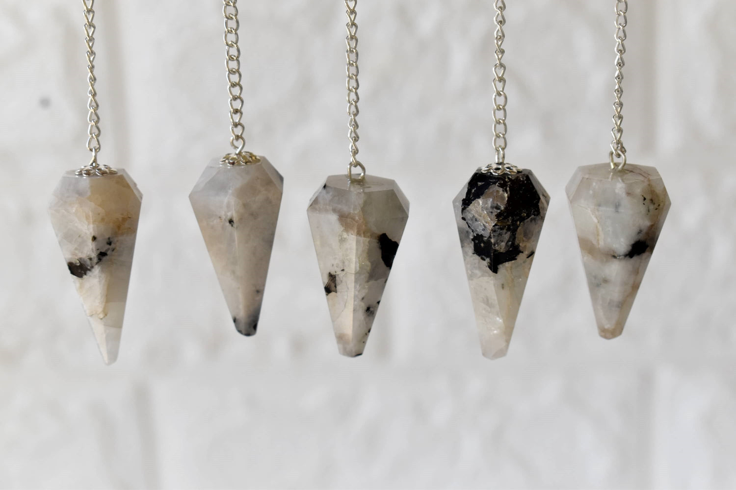 Rainbow Moonstone Pendulum