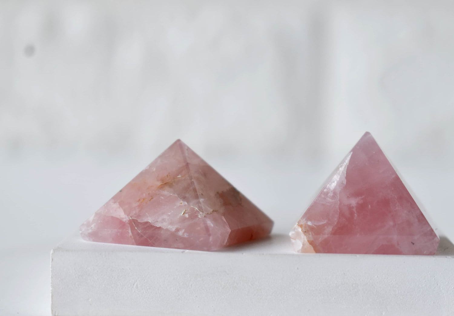 1 inches Rose Quartz Pyramids