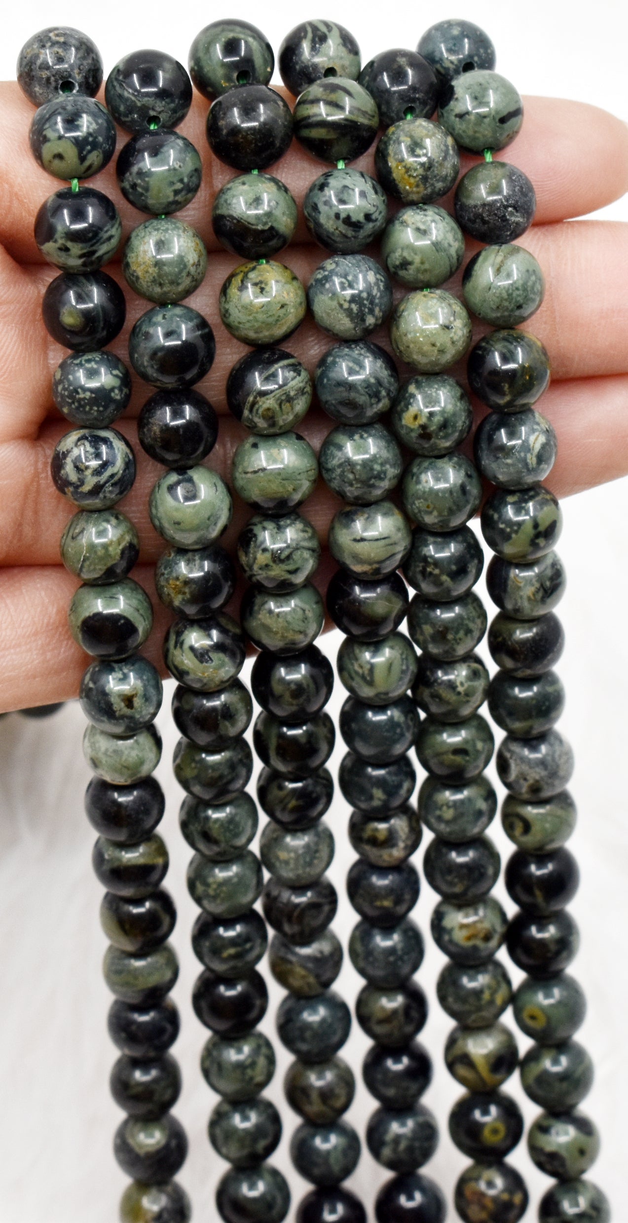 Kambaba Jasper Round Beads