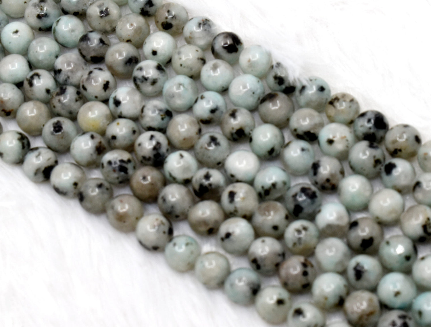 Kiwi Jasper Round Beads