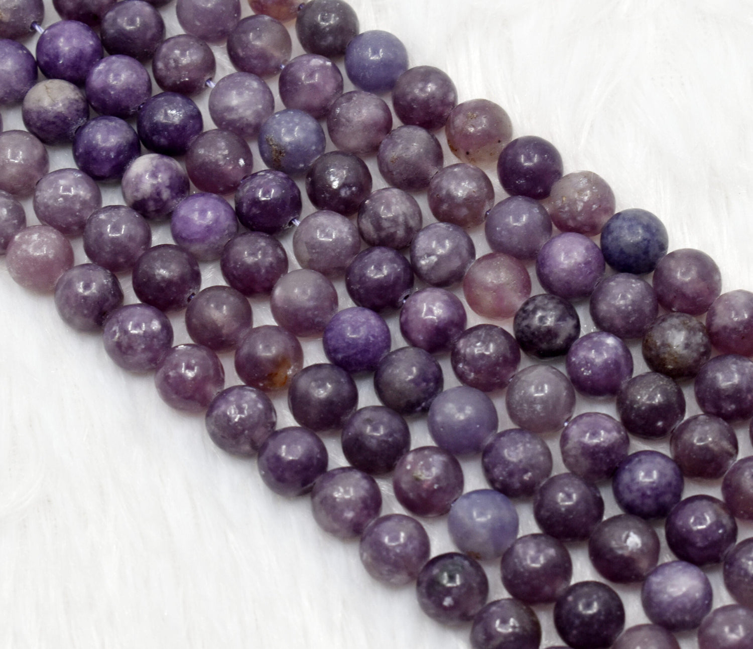 Lepidolite Round Beads