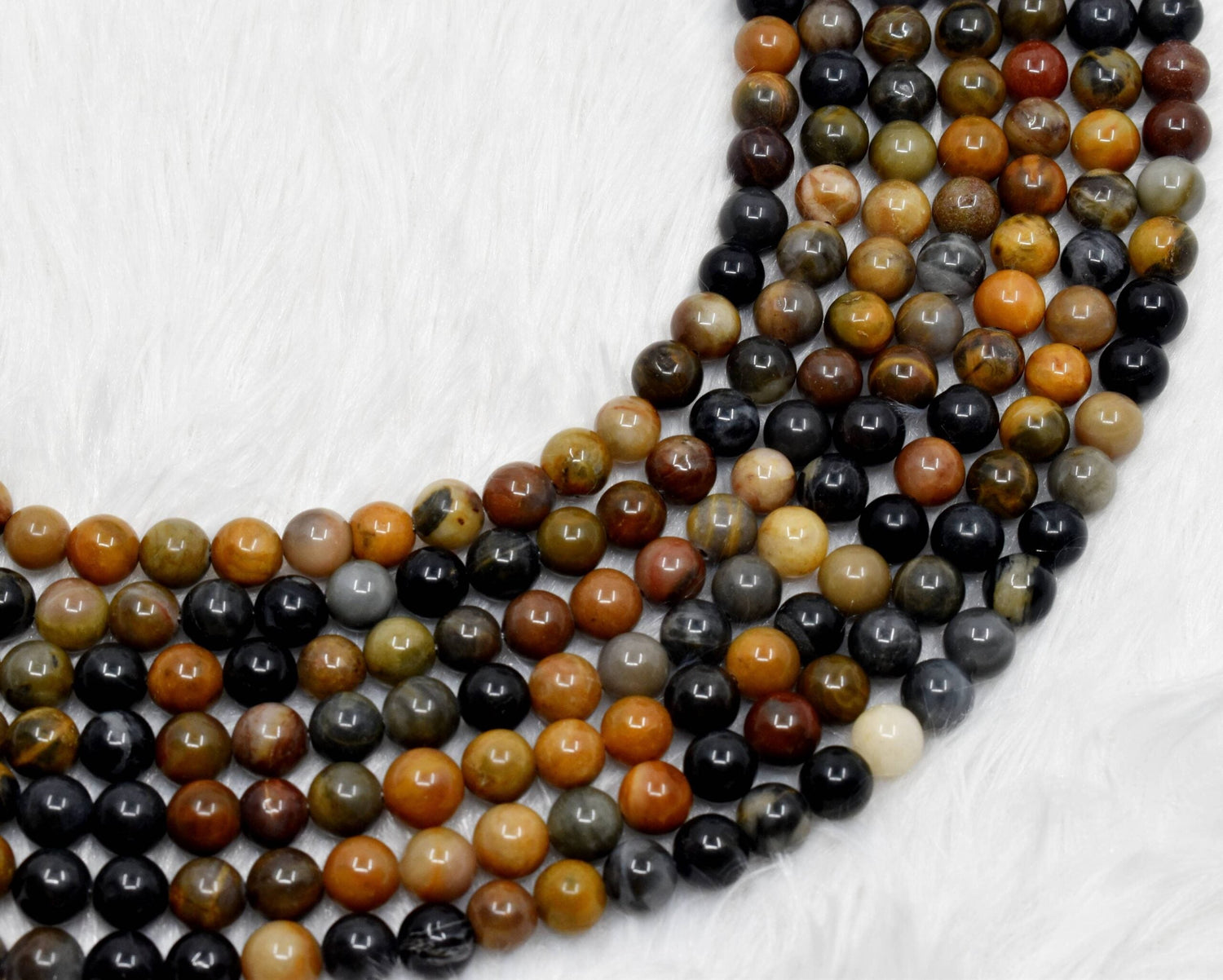 Petrified Wood Round Beads