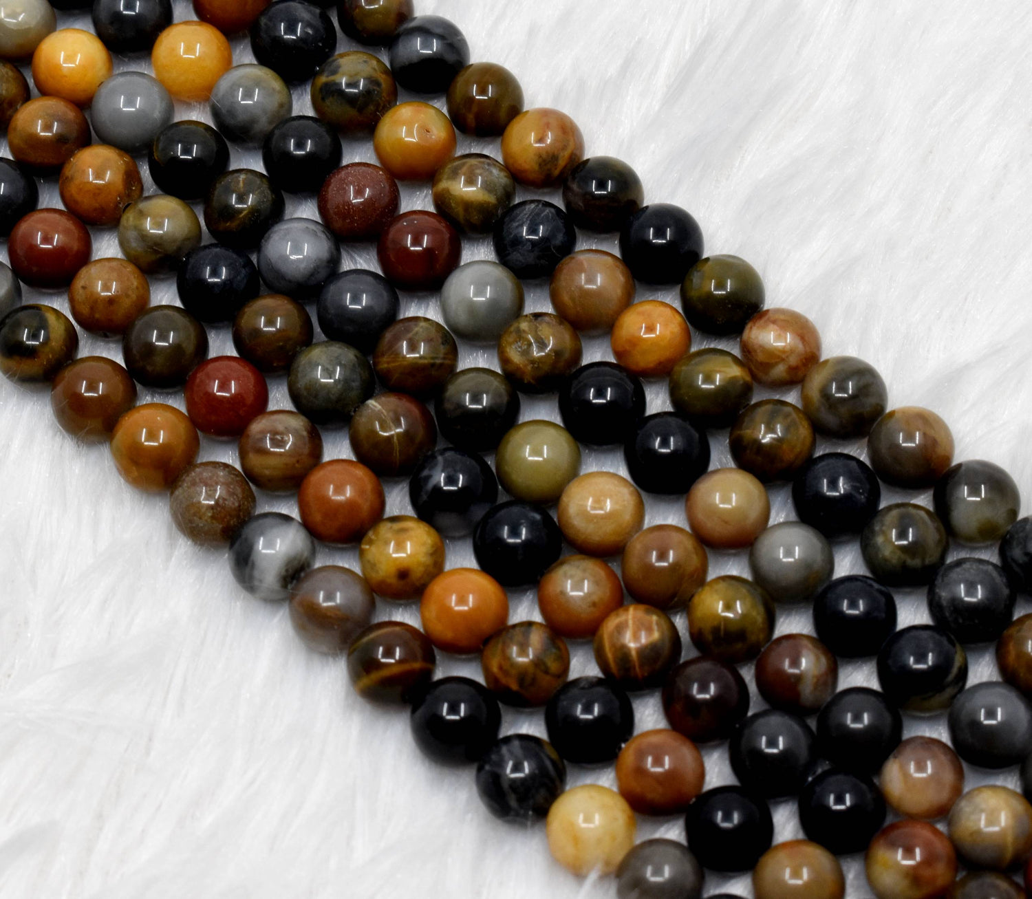 Petrified Wood Round Beads