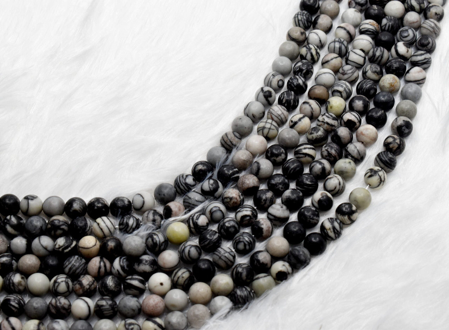 Picasso Jasper Round Beads
