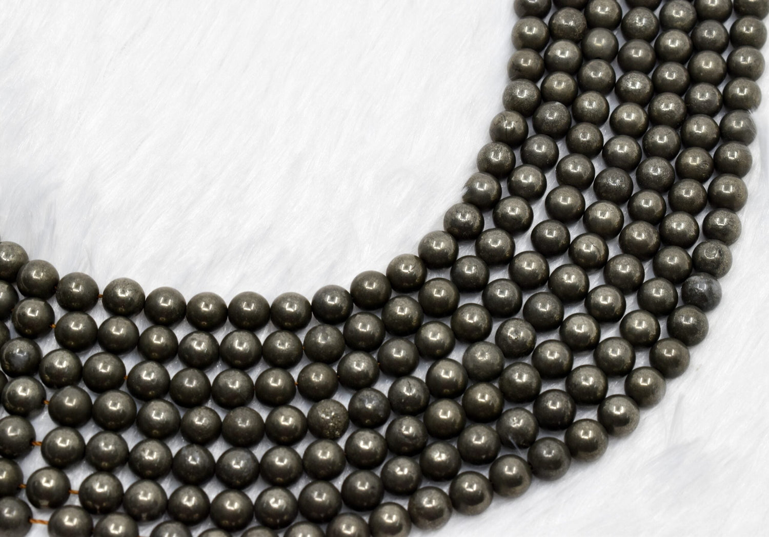 Pyrite Round Beads
